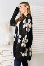 Load image into Gallery viewer, Happy Thoughts Floral Button Down Longline Cardigan
