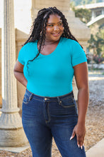 Load image into Gallery viewer, Soft & Simple Round Neck Short Sleeve Bodysuit (multiple color options)