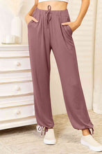 Load image into Gallery viewer, Trendy Trailblazer Soft Rayon Drawstring Waist Pants with Pockets (multiple color options)