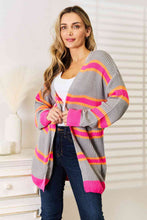 Load image into Gallery viewer, Happy Haven Ribbed Long Sleeve Cardigan