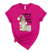 Load image into Gallery viewer, Gnome for being a Home Body Graphic T-Shirt (multiple color options)