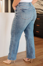 Load image into Gallery viewer, JUDY BLUE Bree High Rise Control Top Distressed Straight Jeans