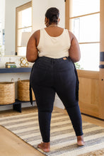 Load image into Gallery viewer, JUDY BLUE Hilary Side Fringe Skinny Jegging In Black