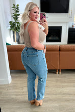 Load image into Gallery viewer, JUDY BLUE Nora High Rise Rigid Magic Destroy Slim Straight Jeans