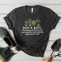 Load image into Gallery viewer, Just a Girl Standing in Front of her Plants Graphic T-Shirt