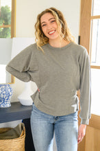 Load image into Gallery viewer, Brianne Long Sleeve Solid Knit Open Back Top In Olive