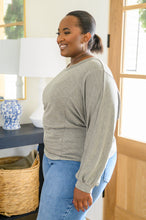 Load image into Gallery viewer, Brianne Long Sleeve Solid Knit Open Back Top In Olive