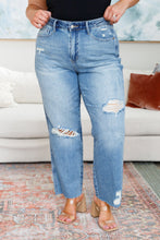 Load image into Gallery viewer, JUDY BLUE Nora High Rise Rigid Magic Destroy Slim Straight Jeans