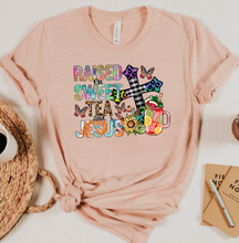Load image into Gallery viewer, Raised on Sweet Tea and Jesus Graphic T-Shirt