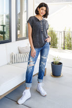 Load image into Gallery viewer, She's Alright Mineral Wash Sleeveless Henley