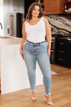 Load image into Gallery viewer, JUDY BLUE Sherry Mid Rise Release Waistband Detail Skinny