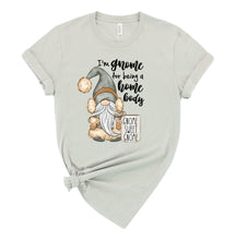 Load image into Gallery viewer, Gnome for being a Home Body Graphic T-Shirt (multiple color options)