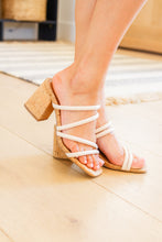 Load image into Gallery viewer, Walk the Walk Strappy Sandal in Ivory by Corkys