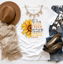 Load image into Gallery viewer, She is life itself Wild and Free Graphic T-Shirt