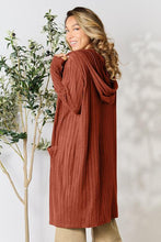 Load image into Gallery viewer, Cover Me Up In Comfort Ribbed Open Front Long Sleeve Cardigan