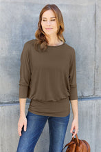 Load image into Gallery viewer, Not So Basic Round Neck Batwing Sleeve Top (multiple color options)