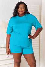 Load image into Gallery viewer, Lounge Life 2pc. Short Sleeve Top and Shorts Lounge Set (multiple color options)