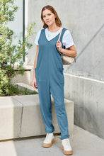 Load image into Gallery viewer, Jump Into Basics Sleeveless Straight Jumpsuit (multiple color options)