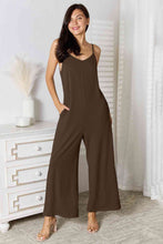 Load image into Gallery viewer, Feeling Fun Spaghetti Strap V-Neck Jumpsuit (multiple color options)