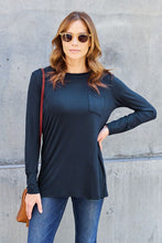 Load image into Gallery viewer, Everyday Happiness Round Neck Long Sleeve Top (multiple color options)