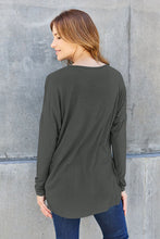 Load image into Gallery viewer, Her Basic Needs Round Neck Dropped Shoulder T-Shirt (multiple color options)