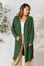 Load image into Gallery viewer, Cover Me Up In Comfort Ribbed Open Front Long Sleeve Cardigan