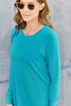 Load image into Gallery viewer, Everyday Happiness Round Neck Long Sleeve Top (multiple color options)