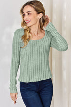 Load image into Gallery viewer, Everyday Basic Ribbed Long Sleeve Top (multiple color options)