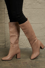 Load image into Gallery viewer, Harvest Haute Block Heel Knee High Boots in Mocha