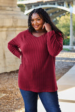 Load image into Gallery viewer, Basic Update Ribbed Round Neck Long Sleeve Knit Top (multiple color options)