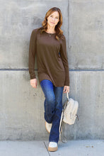 Load image into Gallery viewer, Everyday Happiness Round Neck Long Sleeve Top (multiple color options)