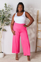 Load image into Gallery viewer, Keep It Simple Smocked Wide Waistband Wide Leg Pants (multiple color options)