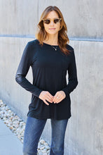 Load image into Gallery viewer, Everyday Happiness Round Neck Long Sleeve Top (multiple color options)