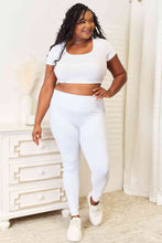 Load image into Gallery viewer, Work It Babe Wide Waistband Sports Leggings (black or white)