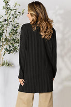 Load image into Gallery viewer, Chilly Days & Nights Ribbed Open Front Cardigan with Pockets (multiple color options)