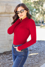 Load image into Gallery viewer, Easy To Style Mock Neck Long Sleeve Bodysuit (multiple color options)