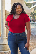 Load image into Gallery viewer, Soft & Simple Round Neck Short Sleeve Bodysuit (multiple color options)