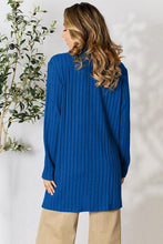Load image into Gallery viewer, Chilly Days & Nights Ribbed Open Front Cardigan with Pockets (multiple color options)