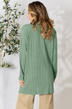 Load image into Gallery viewer, Chilly Days & Nights Ribbed Open Front Cardigan with Pockets (multiple color options)