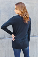 Load image into Gallery viewer, Everyday Happiness Round Neck Long Sleeve Top (multiple color options)