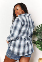 Load image into Gallery viewer, Check You Out Plaid Dropped Shoulder Shirt (2 color options)