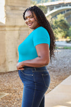 Load image into Gallery viewer, Soft & Simple Round Neck Short Sleeve Bodysuit (multiple color options)