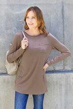 Load image into Gallery viewer, Everyday Happiness Round Neck Long Sleeve Top (multiple color options)
