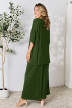 Load image into Gallery viewer, All About Comfort Round Neck Slit Top and Pants Set (multiple color options)
