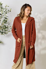 Load image into Gallery viewer, Cover Me Up In Comfort Ribbed Open Front Long Sleeve Cardigan