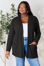 Load image into Gallery viewer, Chilly Days & Nights Ribbed Open Front Cardigan with Pockets (multiple color options)