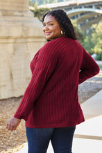 Load image into Gallery viewer, Basic Update Ribbed Round Neck Long Sleeve Knit Top (multiple color options)