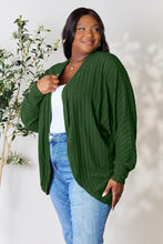 Load image into Gallery viewer, All Day Comfort Ribbed Cocoon Cardigan (multiple color options)