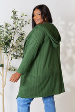 Load image into Gallery viewer, Cover Me Up In Comfort Ribbed Open Front Long Sleeve Cardigan