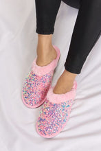 Load image into Gallery viewer, Sofia Sequin Plush Round Toe Slippers